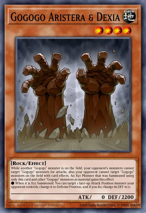 Gogogo Aristera & Dexia trading card