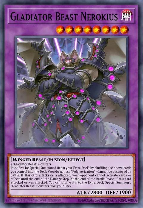 Gladiator Beast Nerokius trading card