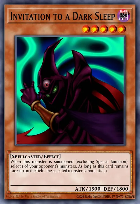 Invitation to a Dark Sleep trading card