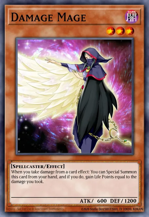 Damage Mage trading card