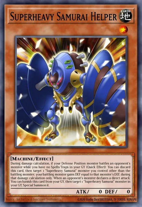 Superheavy Samurai Helper trading card