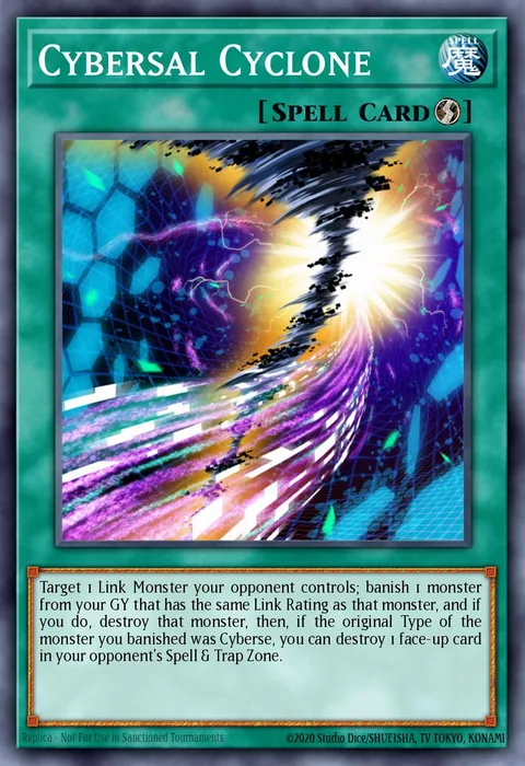 Cybersal Cyclone trading card