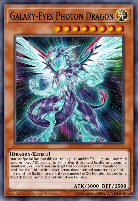 Galaxy-Eyes Photon Dragon trading card