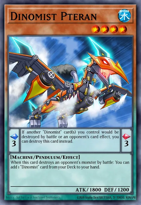 Dinomist Pteran trading card