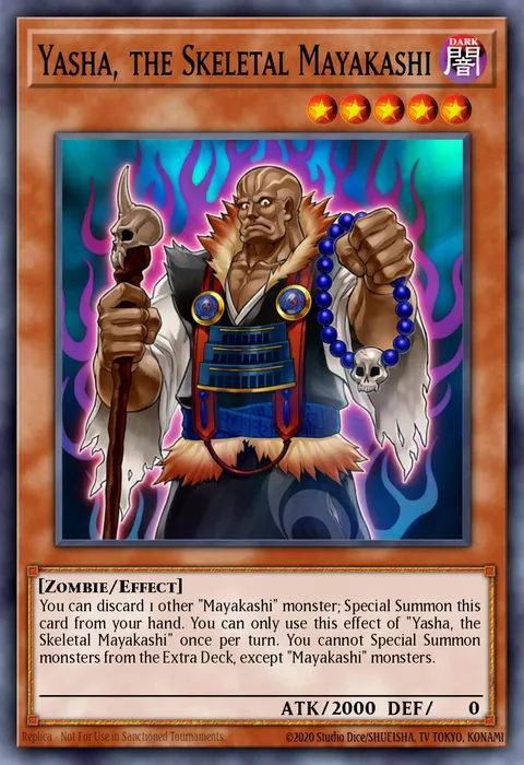 Yasha, the Skeletal Mayakashi trading card