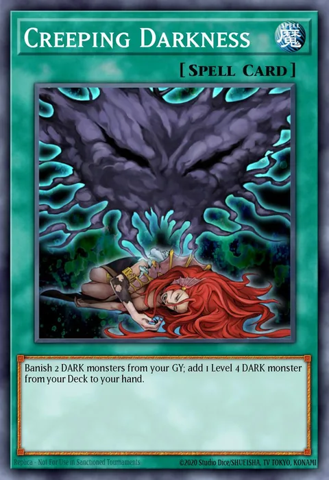 Creeping Darkness trading card