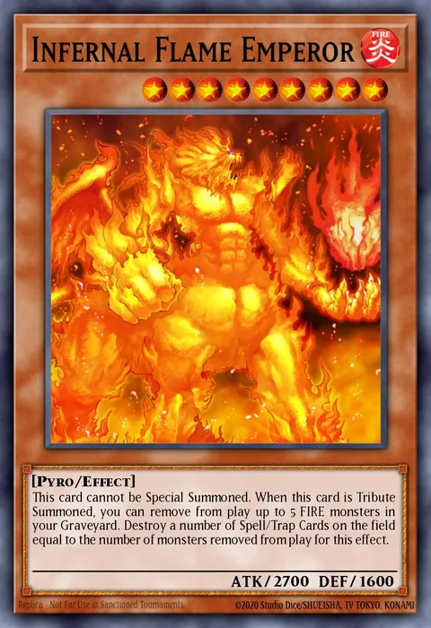Infernal Flame Emperor trading card