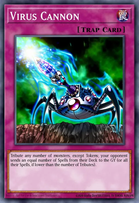 Virus Cannon trading card
