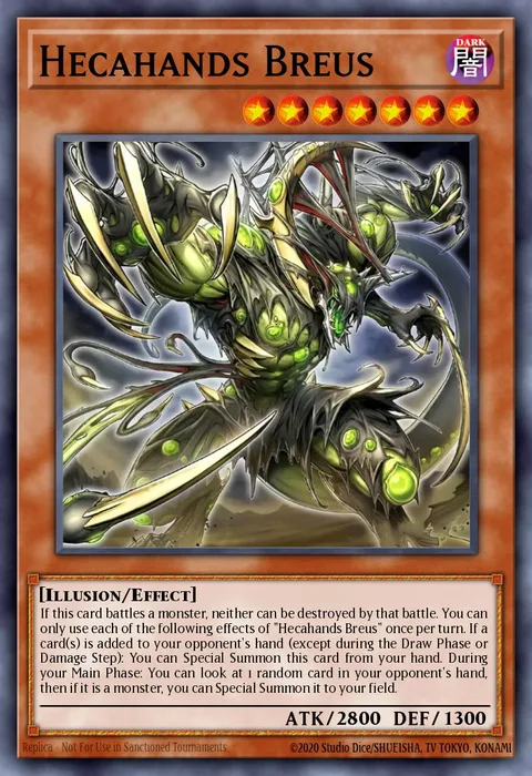Hecahands Breus trading card