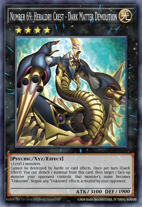 Number 69: Heraldry Crest - Dark Matter Demolition trading card