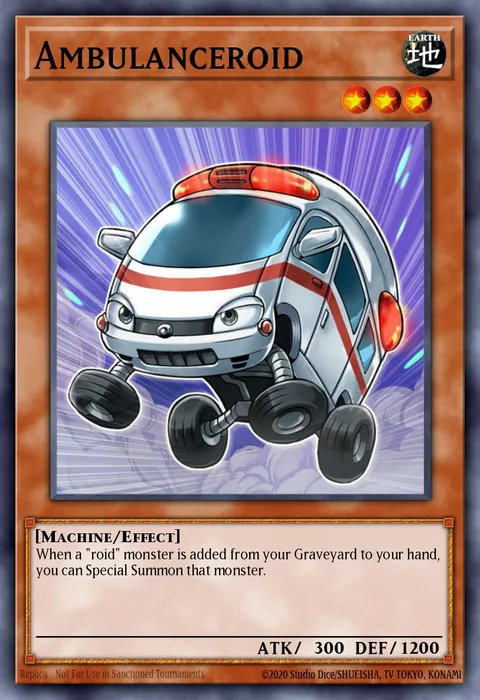 Ambulanceroid trading card