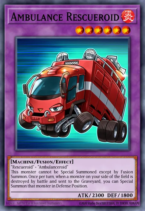 Ambulance Rescueroid trading card