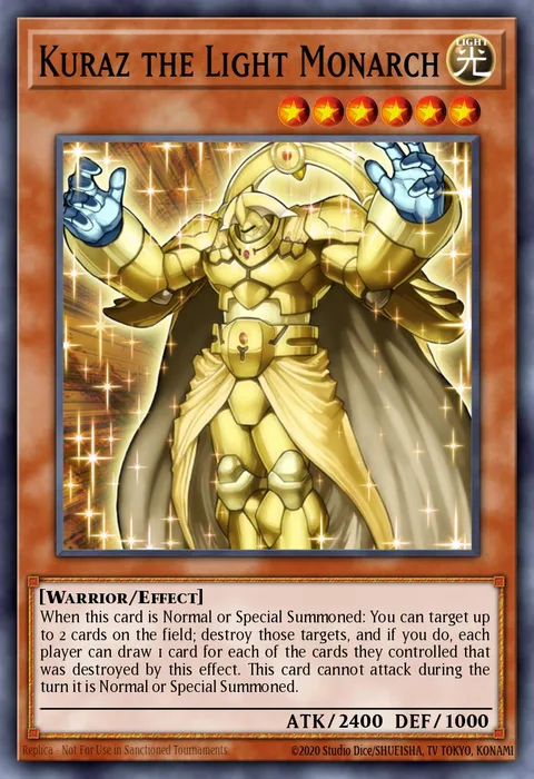 Kuraz the Light Monarch trading card
