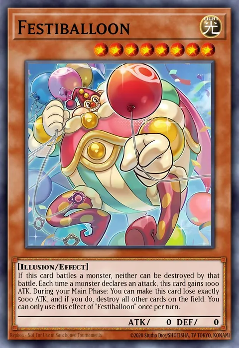 Festiballoon trading card