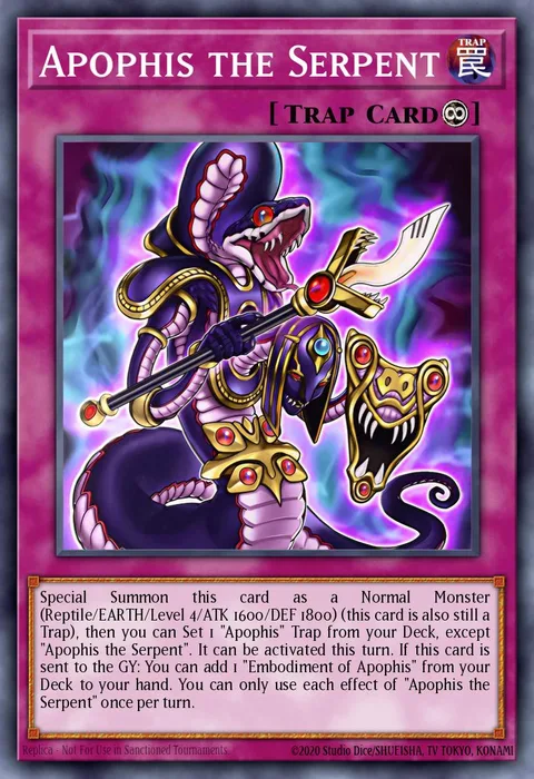 Apophis the Serpent trading card