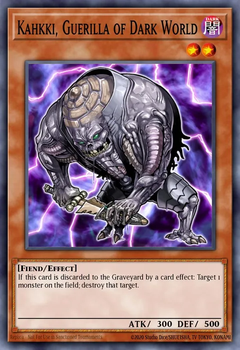 Kahkki, Guerilla of Dark World trading card