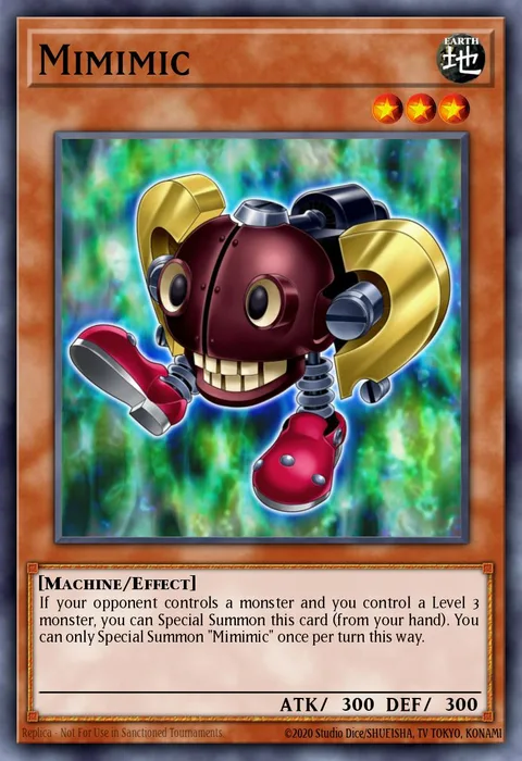 Mimimic trading card