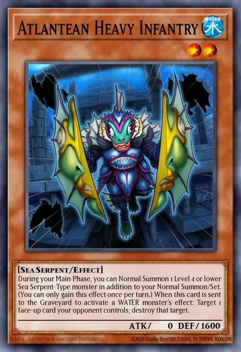 Atlantean Heavy Infantry trading card