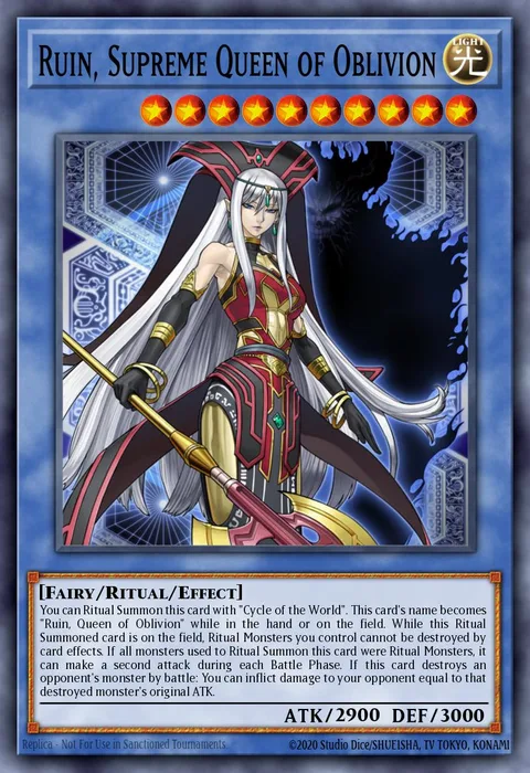 Ruin, Supreme Queen of Oblivion trading card