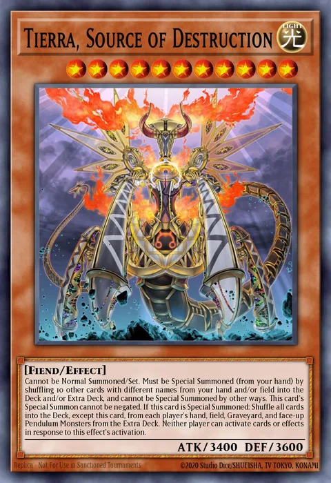 Tierra, Source of Destruction trading card