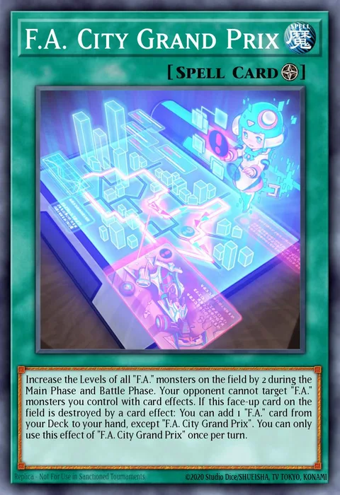 F.A. City Grand Prix trading card