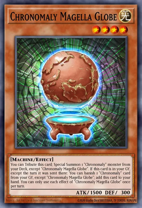 Chronomaly Magella Globe trading card