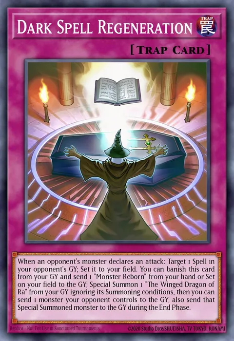 Dark Spell Regeneration trading card