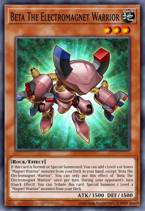 Beta The Electromagnet Warrior trading card