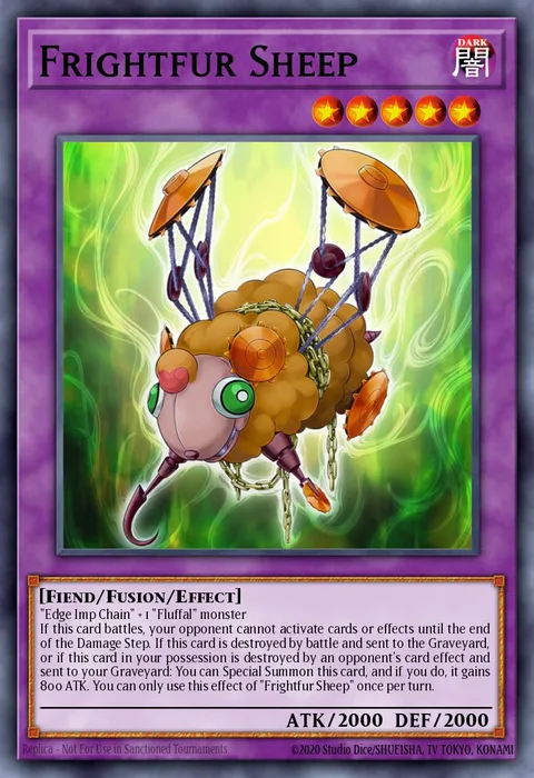 Frightfur Sheep trading card
