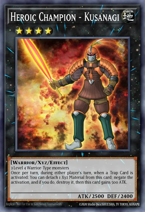 Heroic Champion - Kusanagi trading card