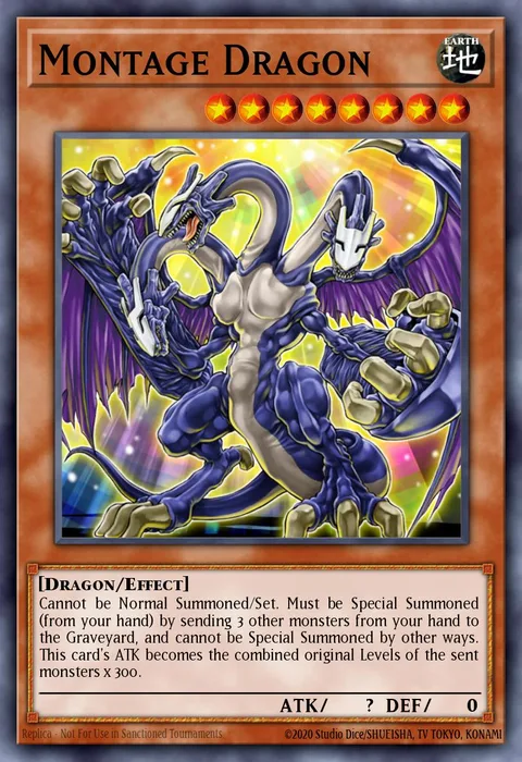 Montage Dragon trading card