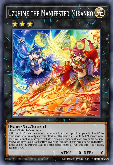 Uzuhime the Manifested Mikanko trading card
