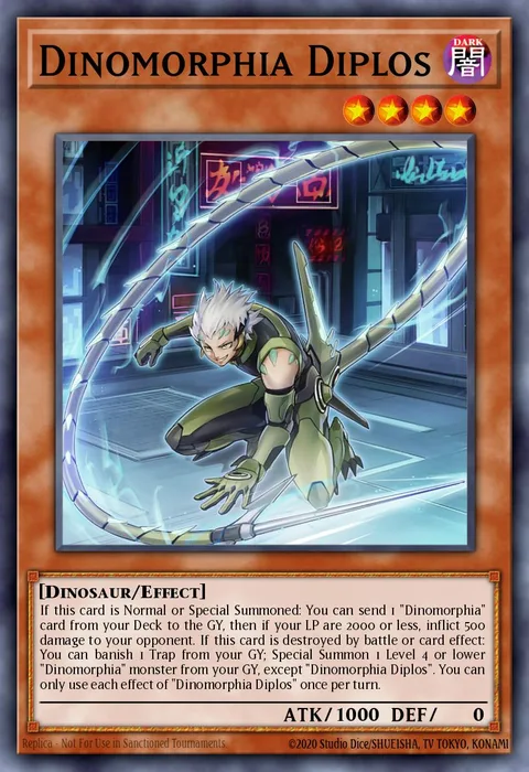 Dinomorphia Diplos trading card