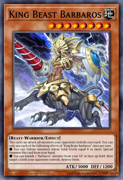 King Beast Barbaros trading card