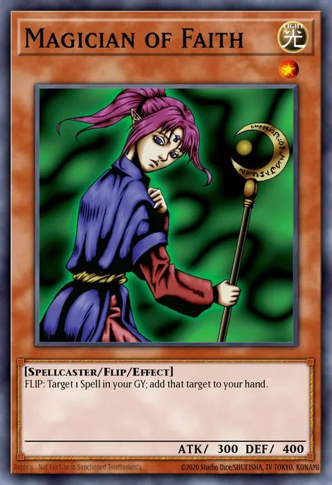 Magician of Faith trading card