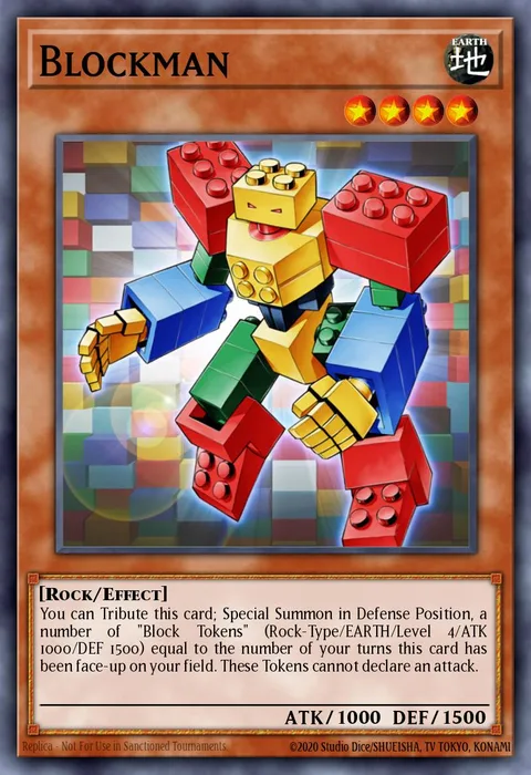 Blockman trading card