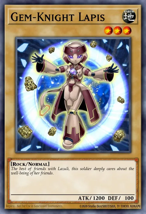 Gem-Knight Lapis trading card