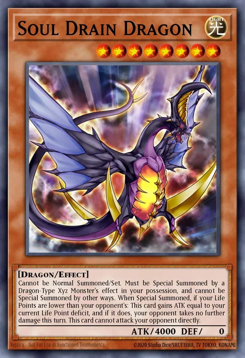 Soul Drain Dragon trading card