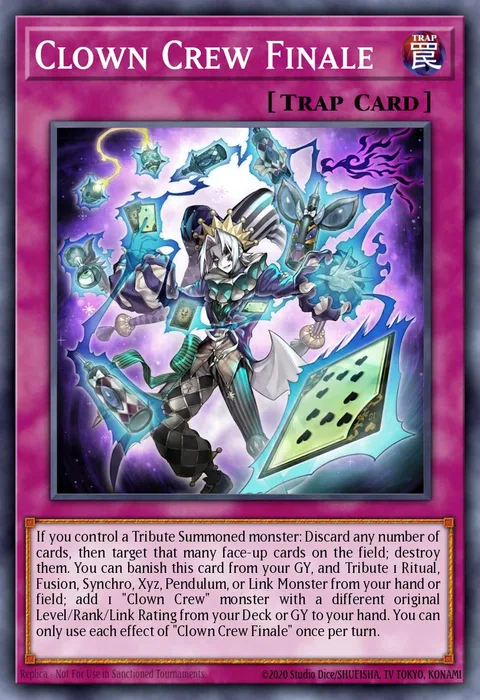 Clown Crew Finale trading card