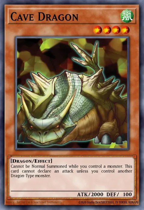 Cave Dragon trading card