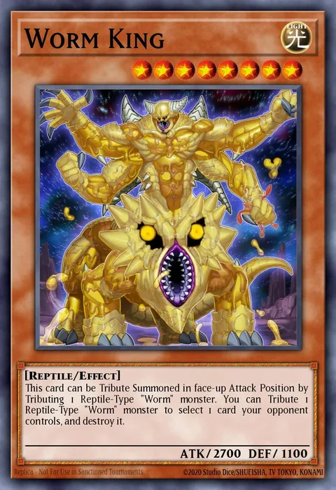 Worm King trading card
