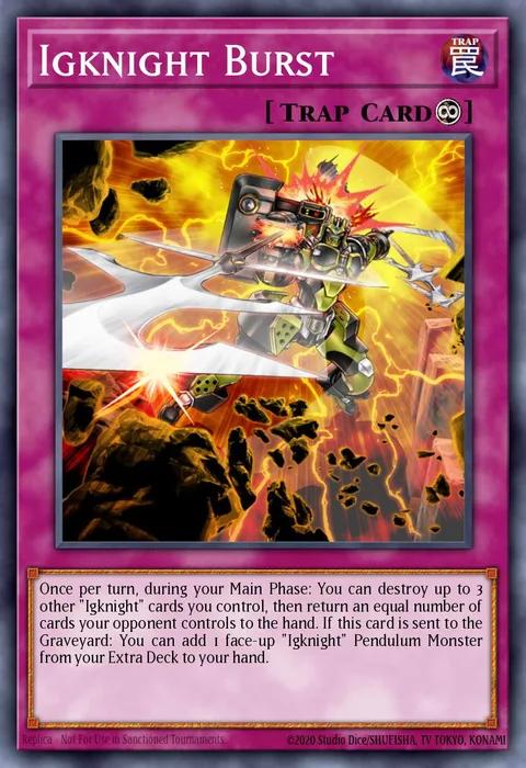 Igknight Burst trading card