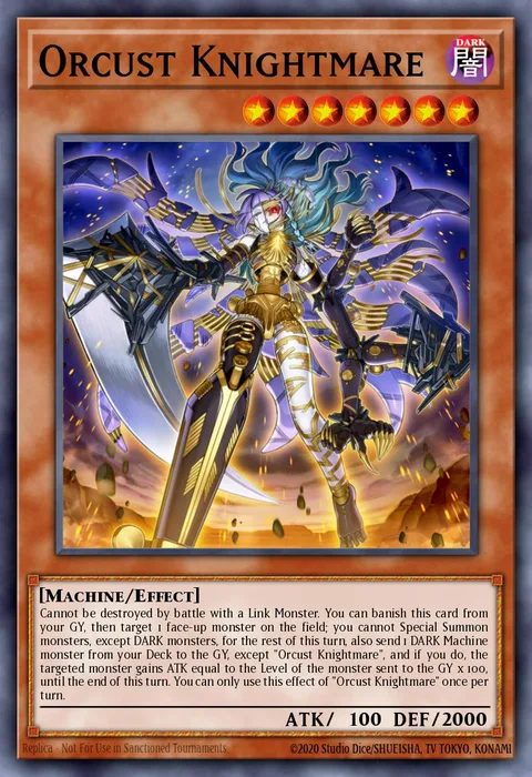 Orcust Knightmare trading card