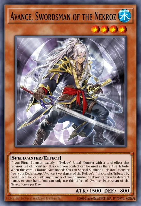 Avance, Swordsman of the Nekroz trading card