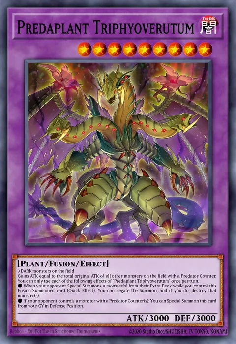 Predaplant Triphyoverutum trading card