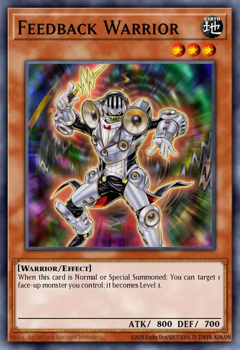 Feedback Warrior trading card