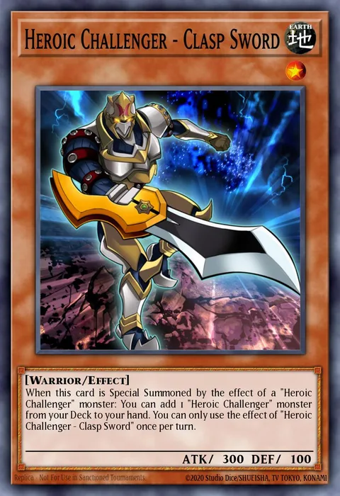 Heroic Challenger - Clasp Sword trading card