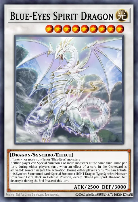 Blue-Eyes Spirit Dragon trading card