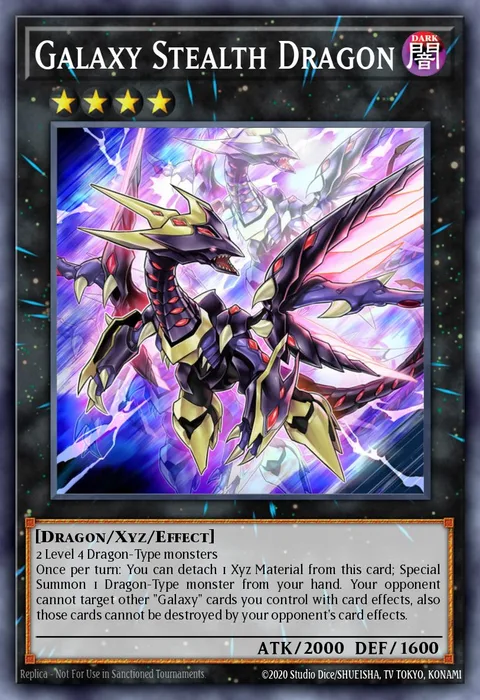 Galaxy Stealth Dragon trading card