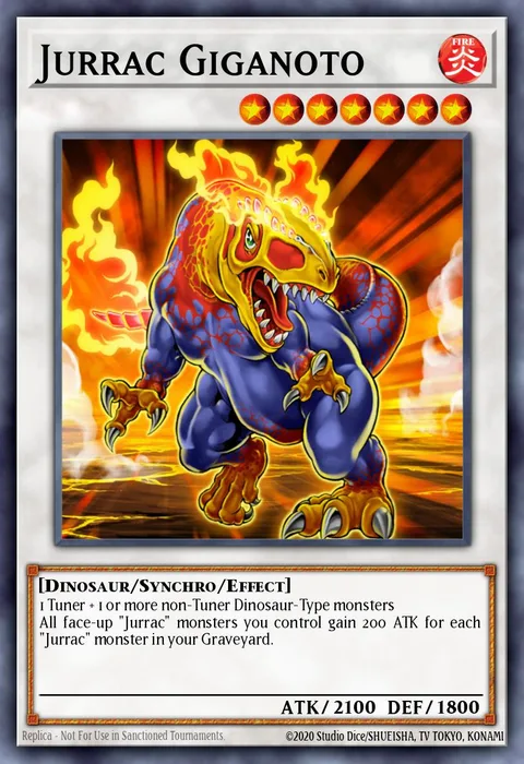 Jurrac Giganoto trading card